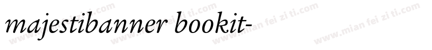 majestibanner bookit字体转换